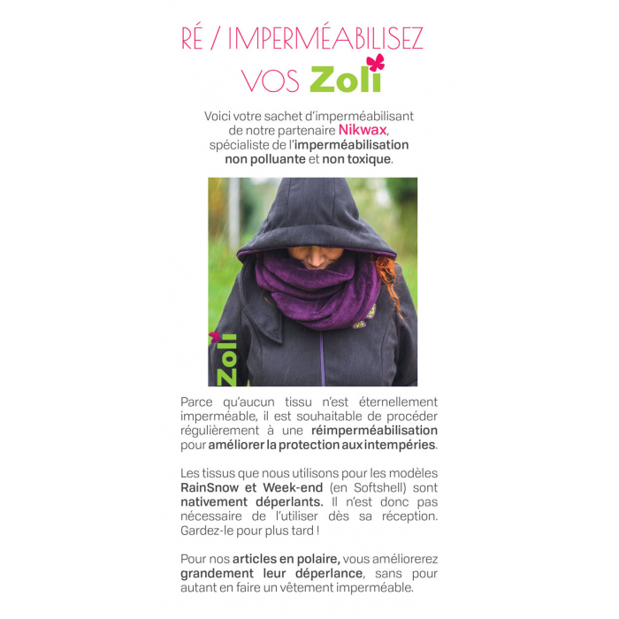 Imperméabilisant par trempage pour vêtement imperméable