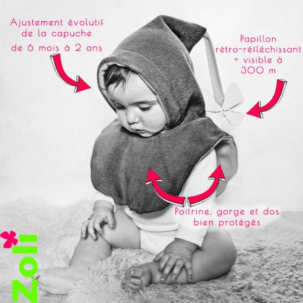 Capuchon bébé polaire Zoli pour l'hiver