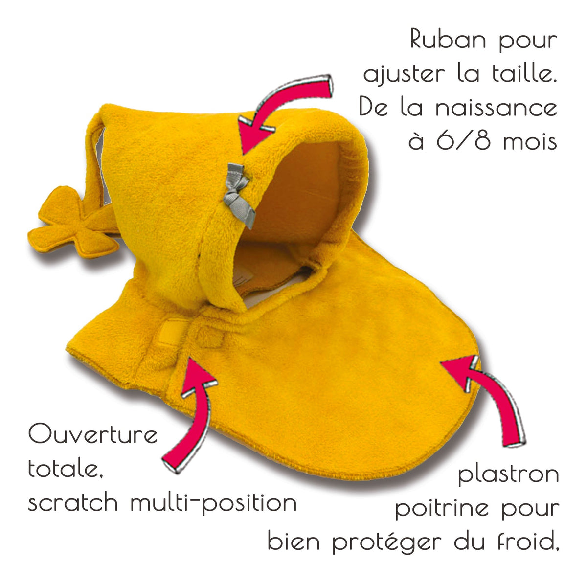 Capuchon Premier Hiver Zoli pour nouveau-né