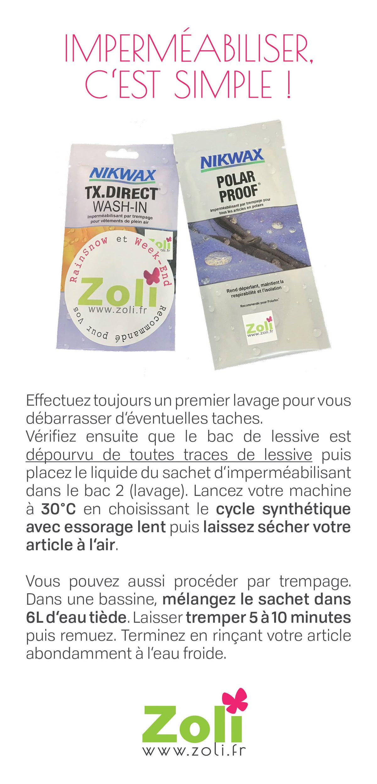 Flacon de Lessive pour vêtements techniques