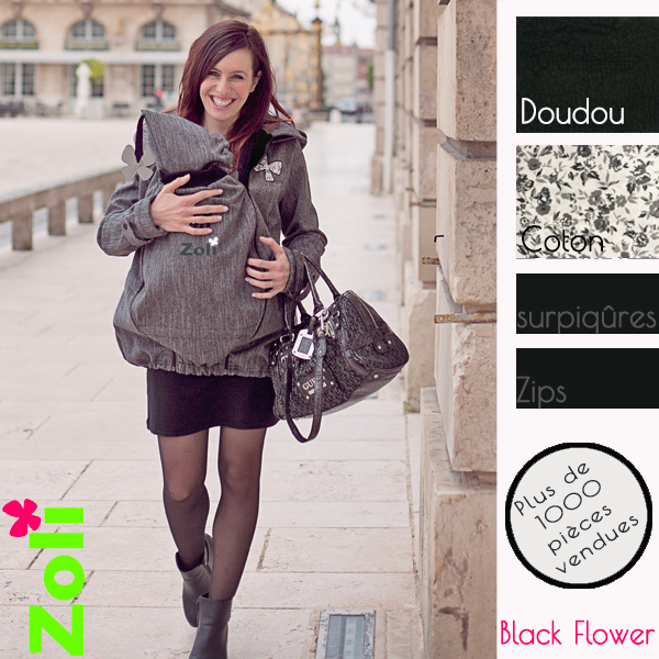 Pack de portage RainSnow Black Flower