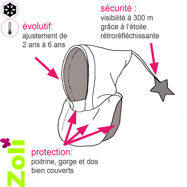 Capuchon enfant polaire SEAQUAL