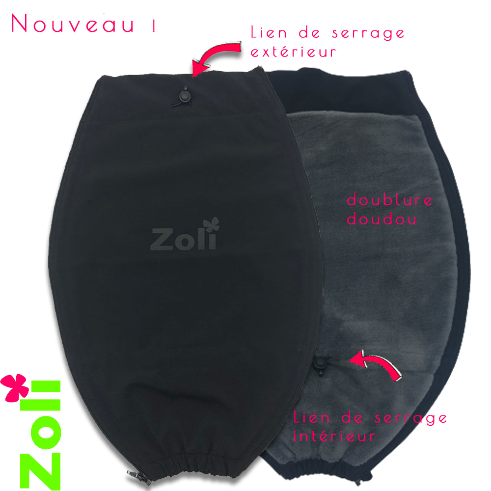 Extension de manteau pour le portage en HIVER (Double Zip Injecté et Spirale)