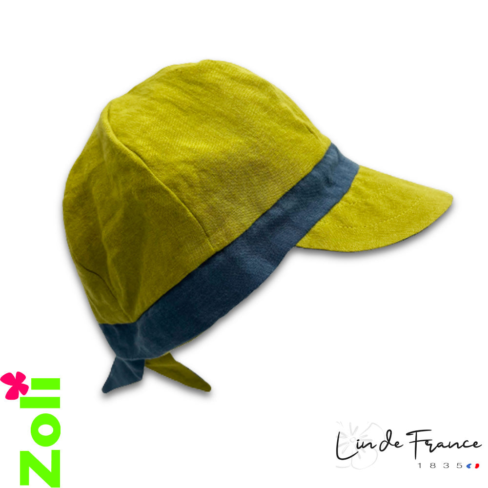 Casquette Junior et Adulte en Lin Lavé de Normandie