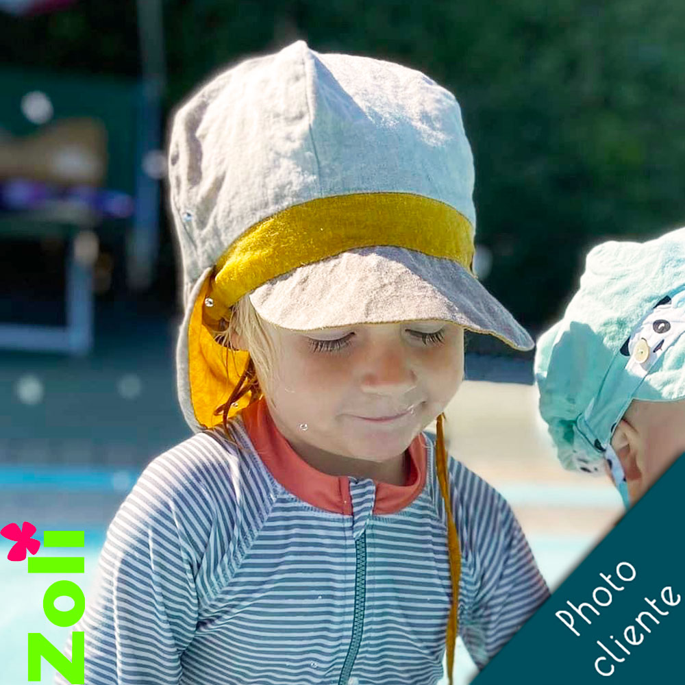 Chapeau bébé et enfant en LIN lavé de Normandie (6mois - 6 ans)