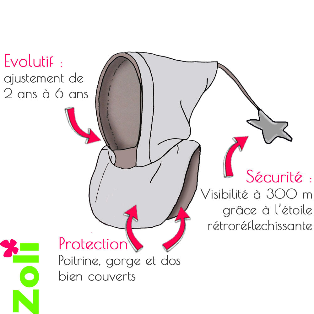 Capuchon enfant polaire