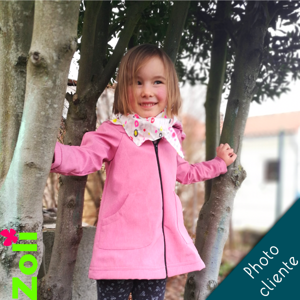 Manteau Enfant "MoiZossi" Week End rose