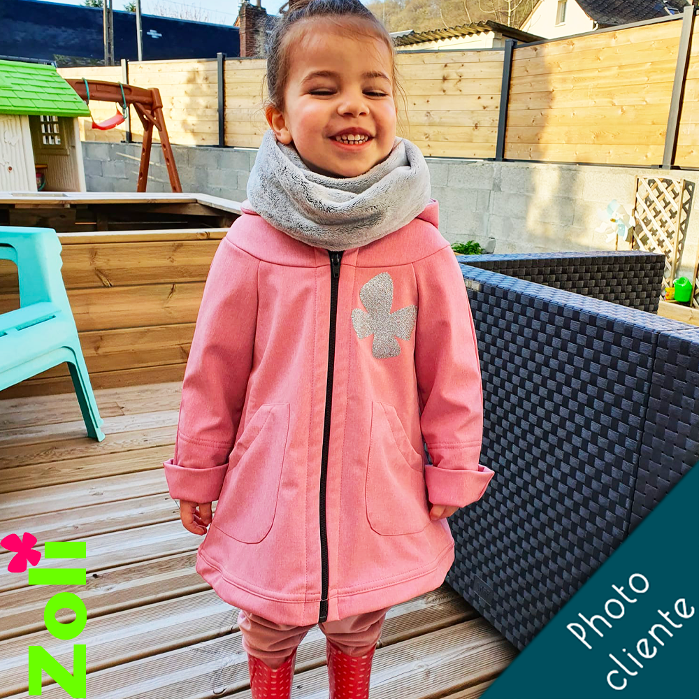 Manteau Enfant "MoiZossi" Week End rose