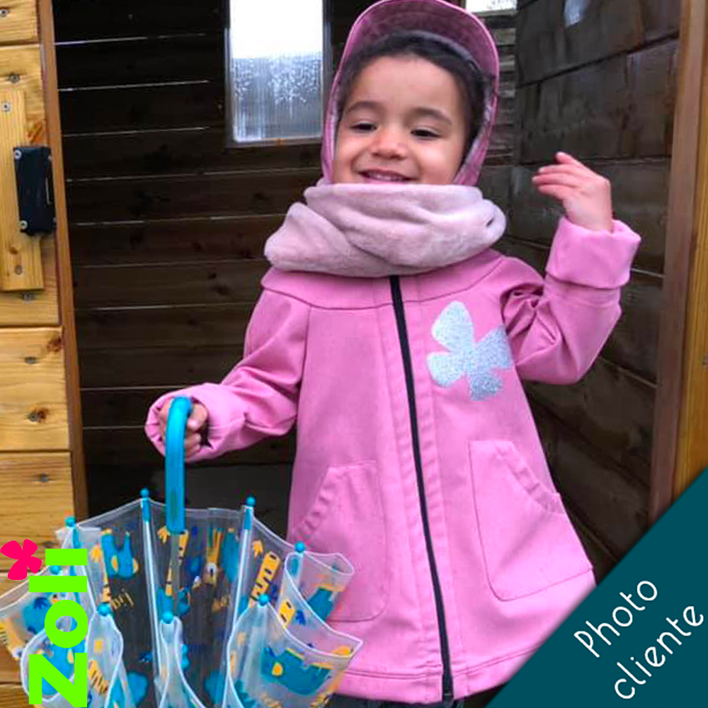 Manteau Enfant "MoiZossi" Week End rose