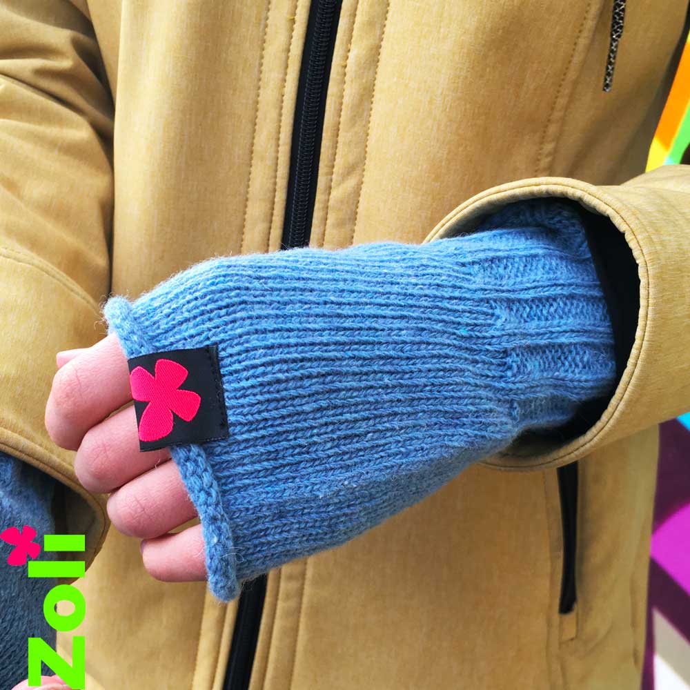 Bonnet et Mitaines en Laine recyclée - DERNIERS !