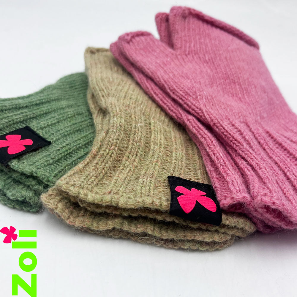 Mitaines / Bonnet en Laine recyclée !