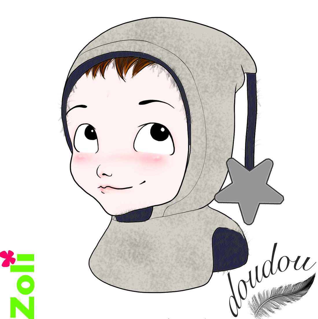 Capuchon enfant polaire