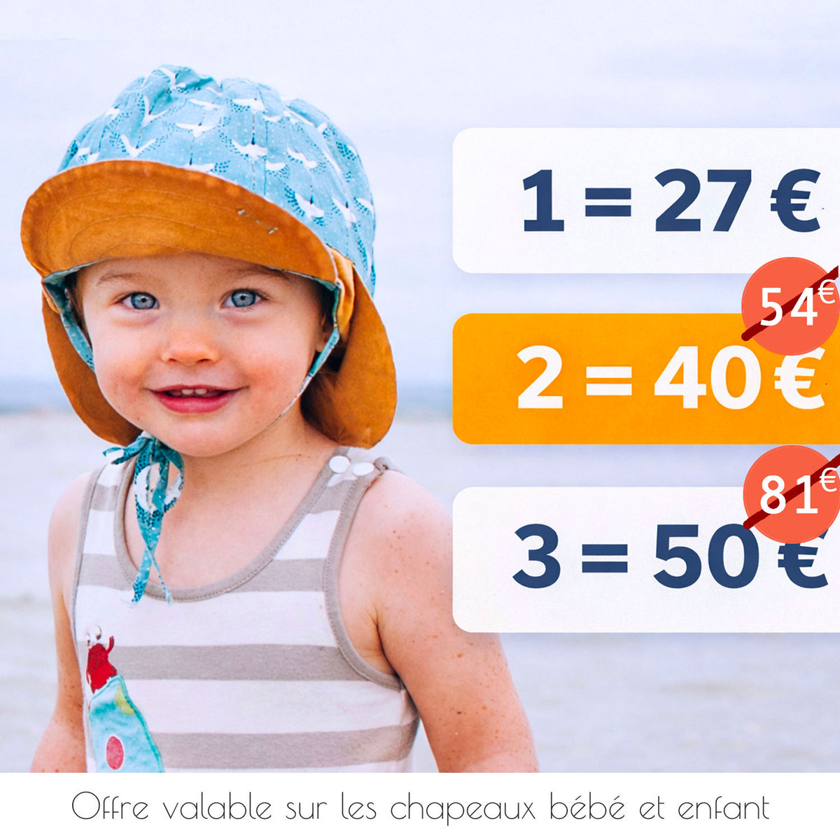 Chapeau bébé et enfant (6mois - 6 ans)