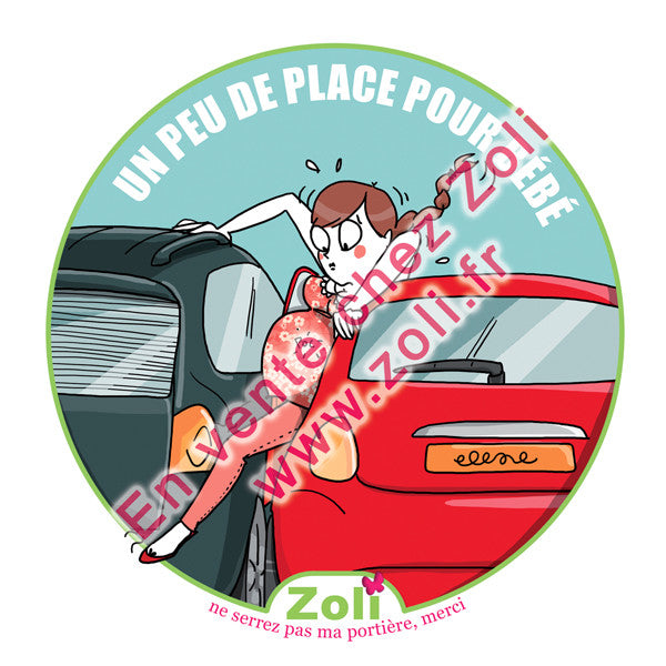 Pack 2 autocollants (femme enceinte et siège auto)